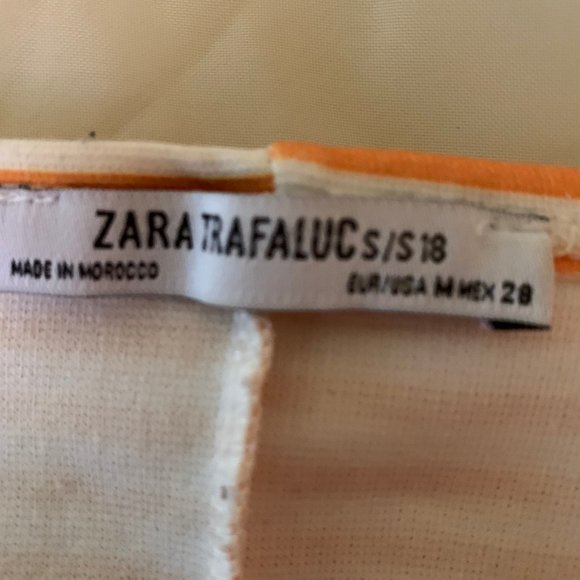 Summer dress (Medium) striped white and orange - Picture 4 of 6